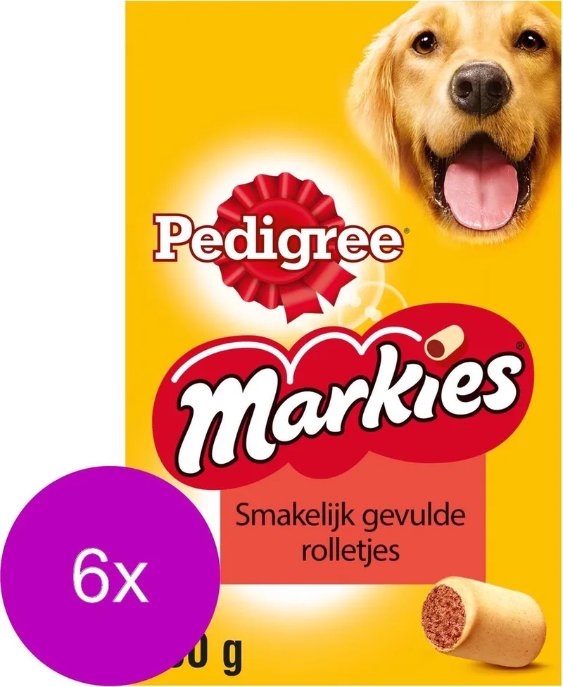 Markies met Mergpijp - Hondensnacks - 6 dozen by Pedigree – product photo
