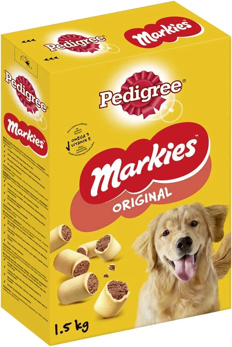 Markies Original 1.5kg Crispy Dog Biscuits - Various Types van Pedigree – productfoto
