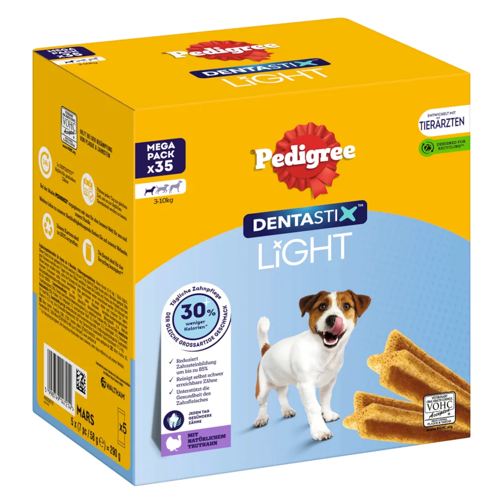 Multipack (210 stuks) Pedigree Dentastix Light: Dental Chews voor kleine honden (5 -10kg) hondensnacks by Pedigree – product photo