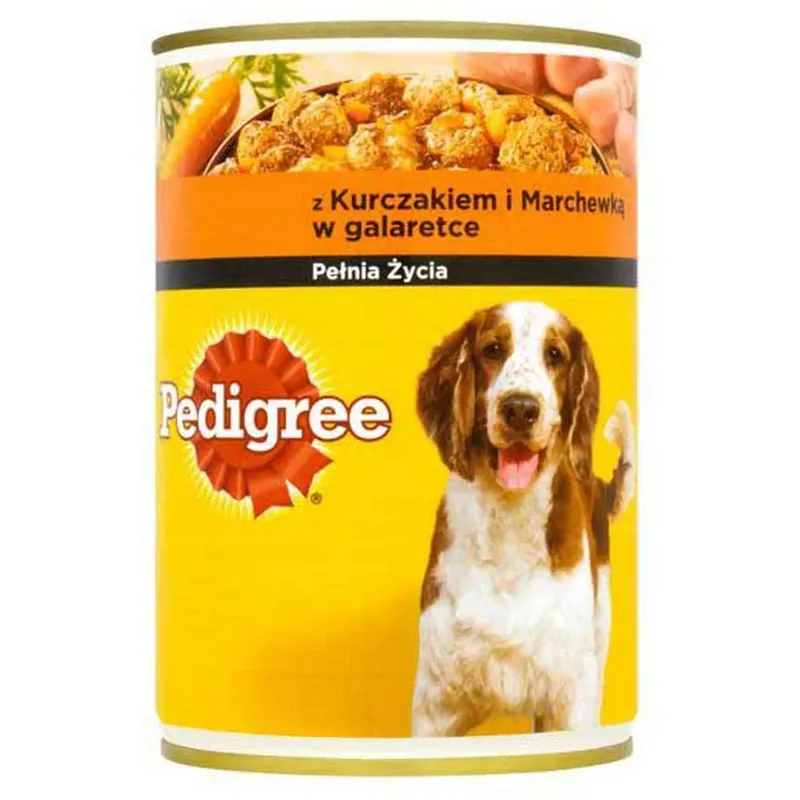 Nassfutter Für Hunde Mit Hühnchen Karotten Und Gelee 400g von Pedigree – Produktfoto