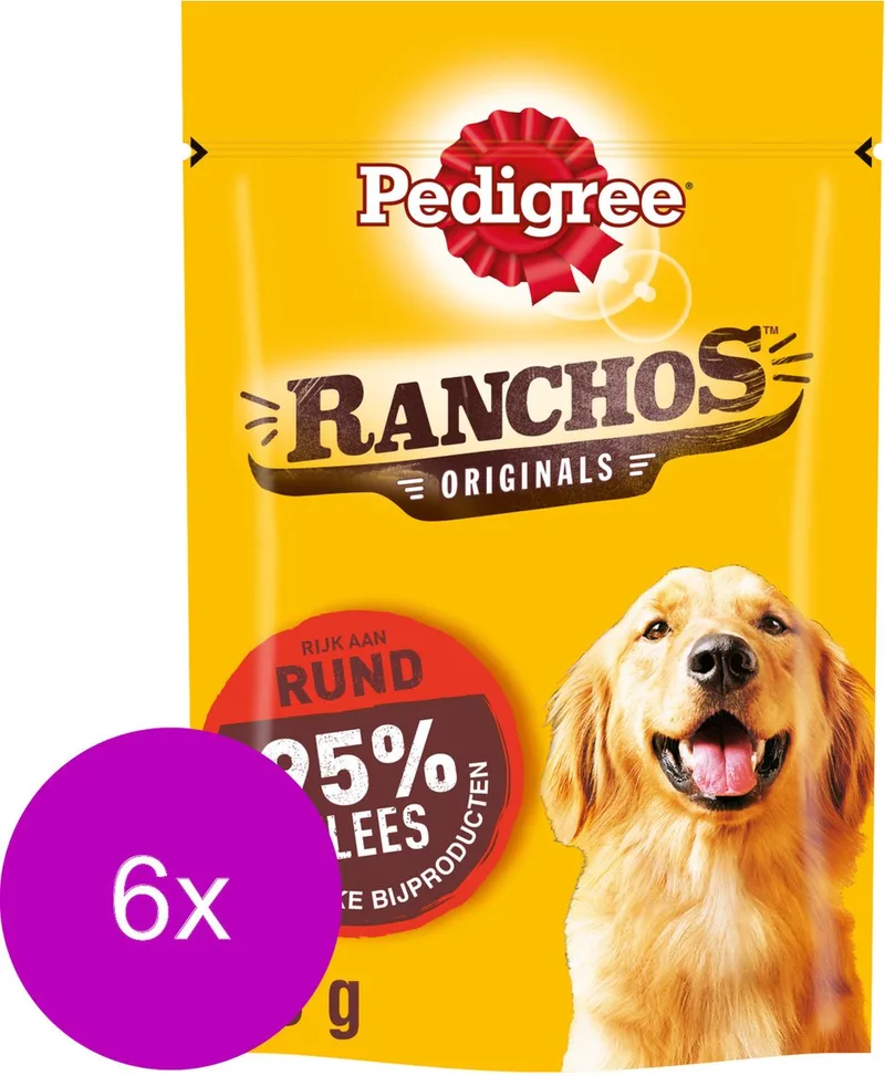 Ranchos 70 g - Hondensnacks - 6 x Rund von Pedigree – Produktfoto