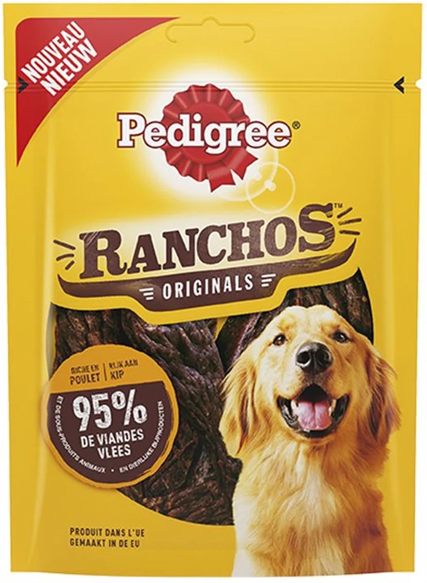 Ranchos, rijk aan kip 3x 70gr van Pedigree – productfoto