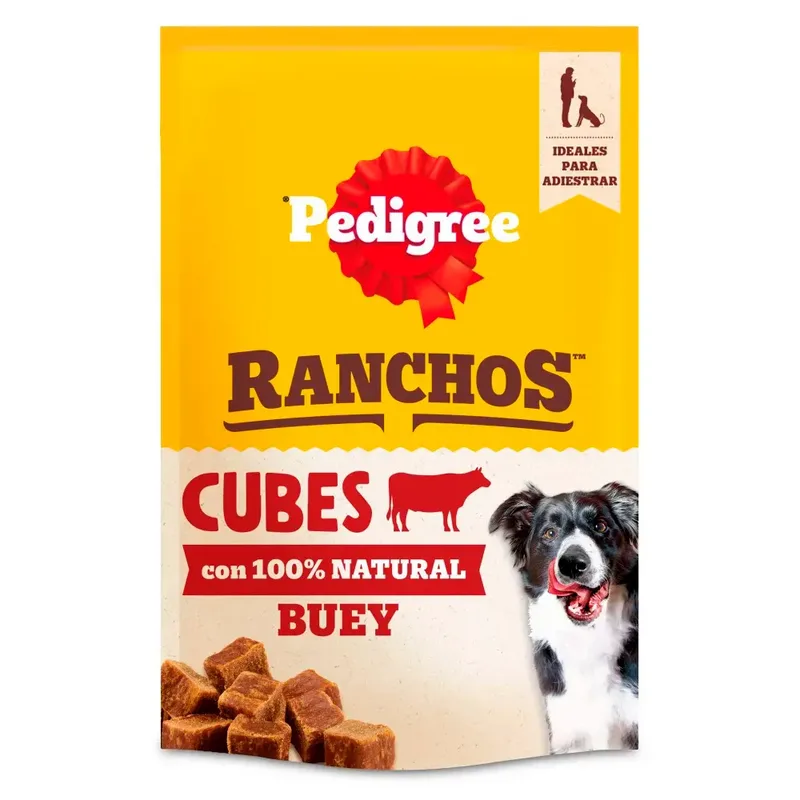 Snack Pour Chien Au Veau Ranchos Cubes 7x60g von Pedigree – Produktfoto