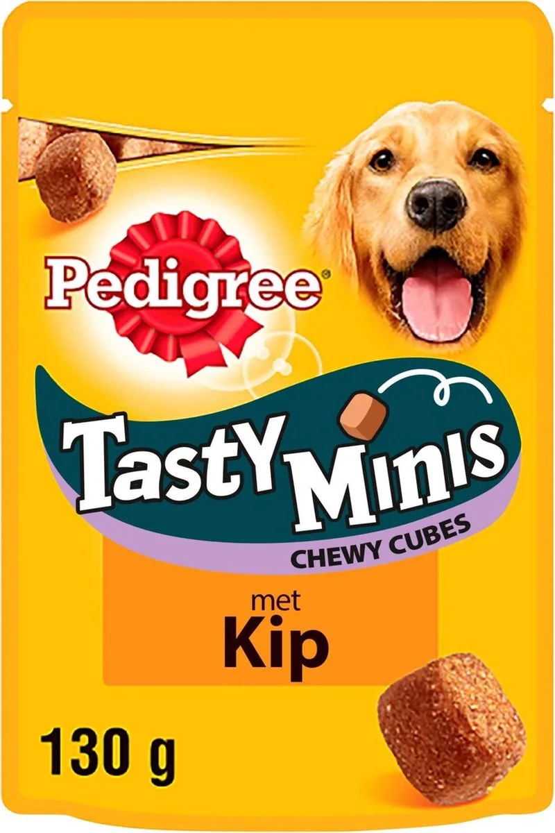 Tasty Minis Chewy Cubes - Hond - Snack - 6 x 130 gr von Pedigree – Produktfoto