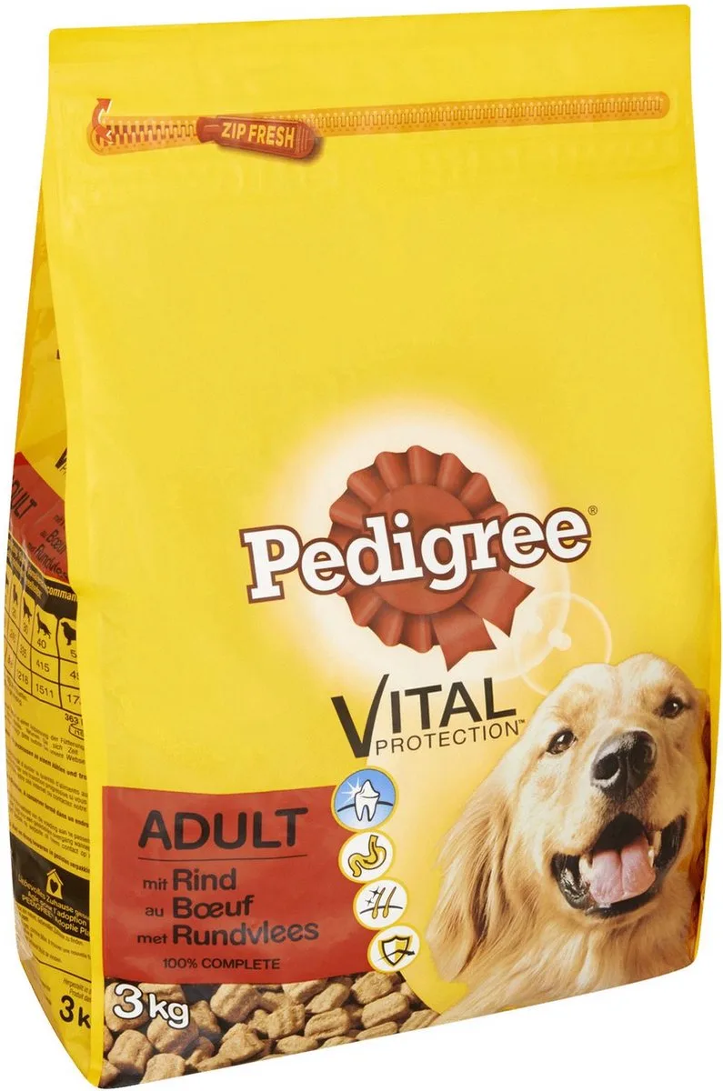 Vital - Droogvoer - Adult - Rund - 3kg van Pedigree – productfoto