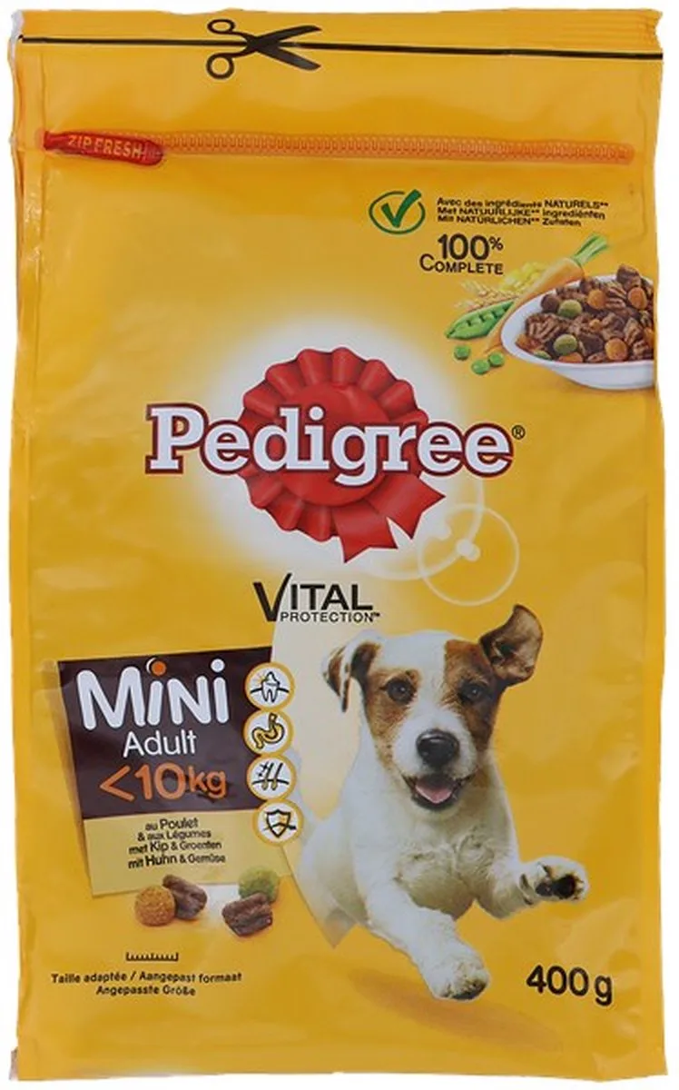 vital mini adult met kip en groenten 500gr van Pedigree – productfoto