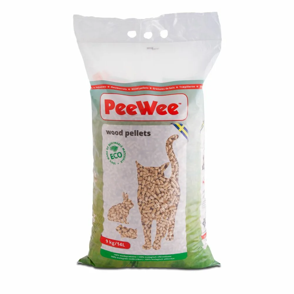 2x PeeWee Houtkorrels 9 kg van PeeWee – productfoto