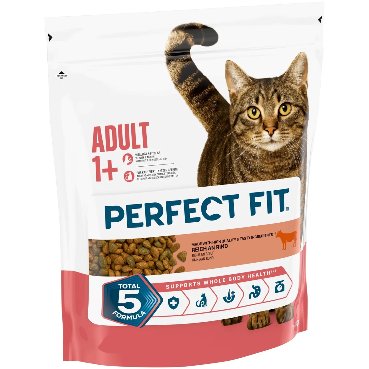 1,4kg Active 1+ Rijk aan Rund Perfect Fit Kattenvoer by Perfect Fit – product photo