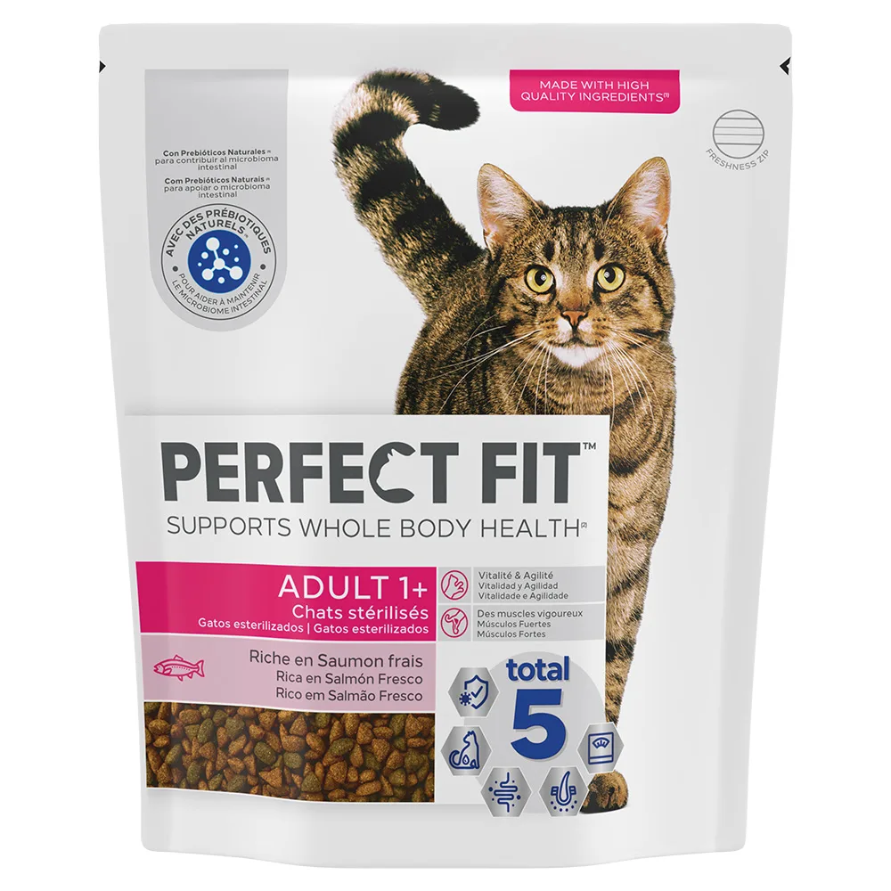 1,4kg Sterile 1+ Rijk aan Zalm Perfect Fit Kattenvoer de Perfect Fit – photo produit
