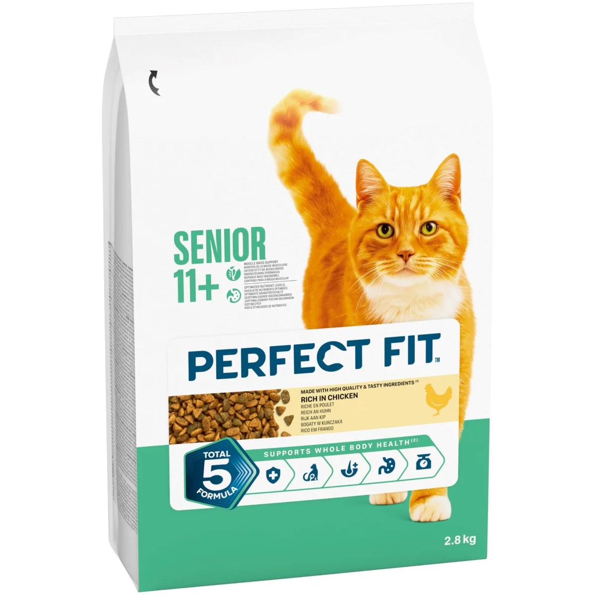 2,8kg Senior 11+ Rijk aan Kip Perfect Fit Kattenvoer van Perfect Fit – productfoto