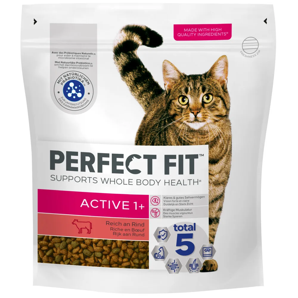 5x Perfect Fit Droogvoer Adult Active Rund 1,4 kg de Perfect Fit – photo produit