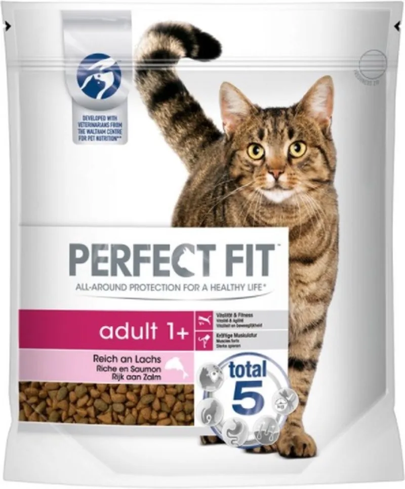Adult 1+ Droogvoer Zalm - Kattenvoer - 1400 g von Perfect Fit – Produktfoto