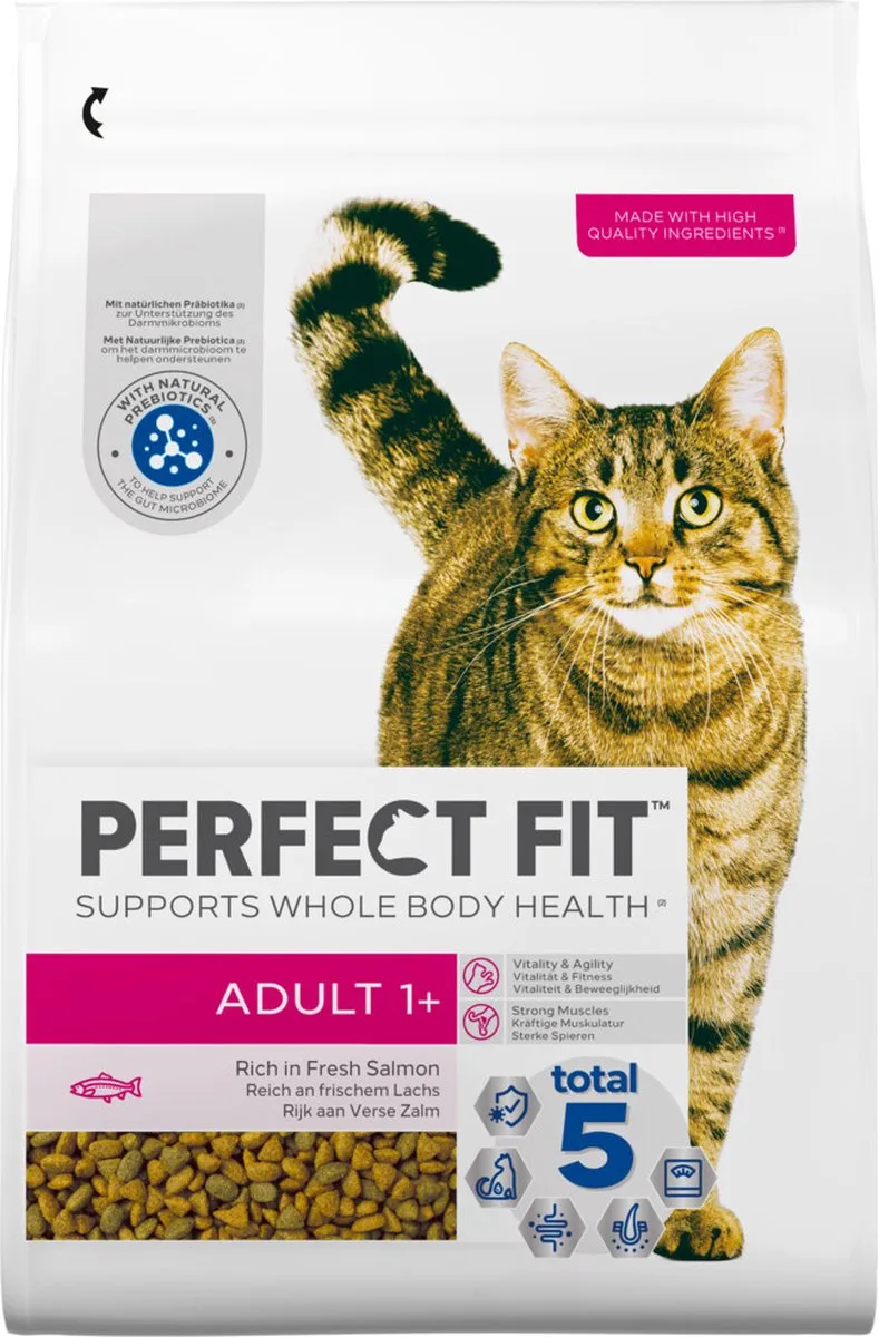Adult - Kattenbrokken - Zalm - 3 x 2.8 kg by Perfect Fit – product photo