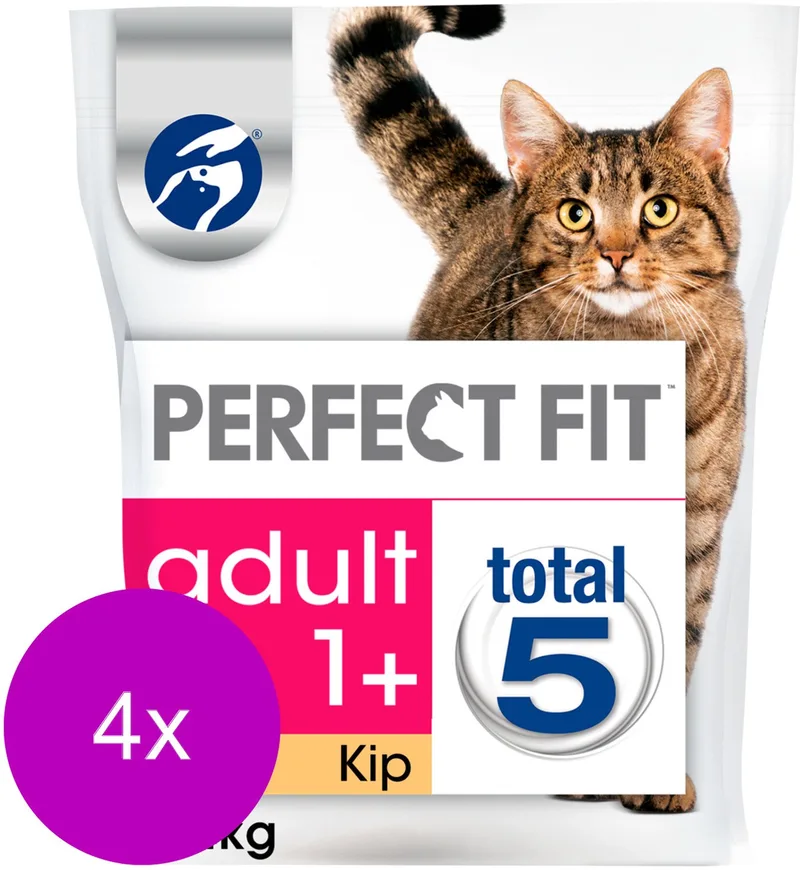 Adult - Kip - Kattenvoer - 4 x 1.4 kg by Perfect Fit – product photo
