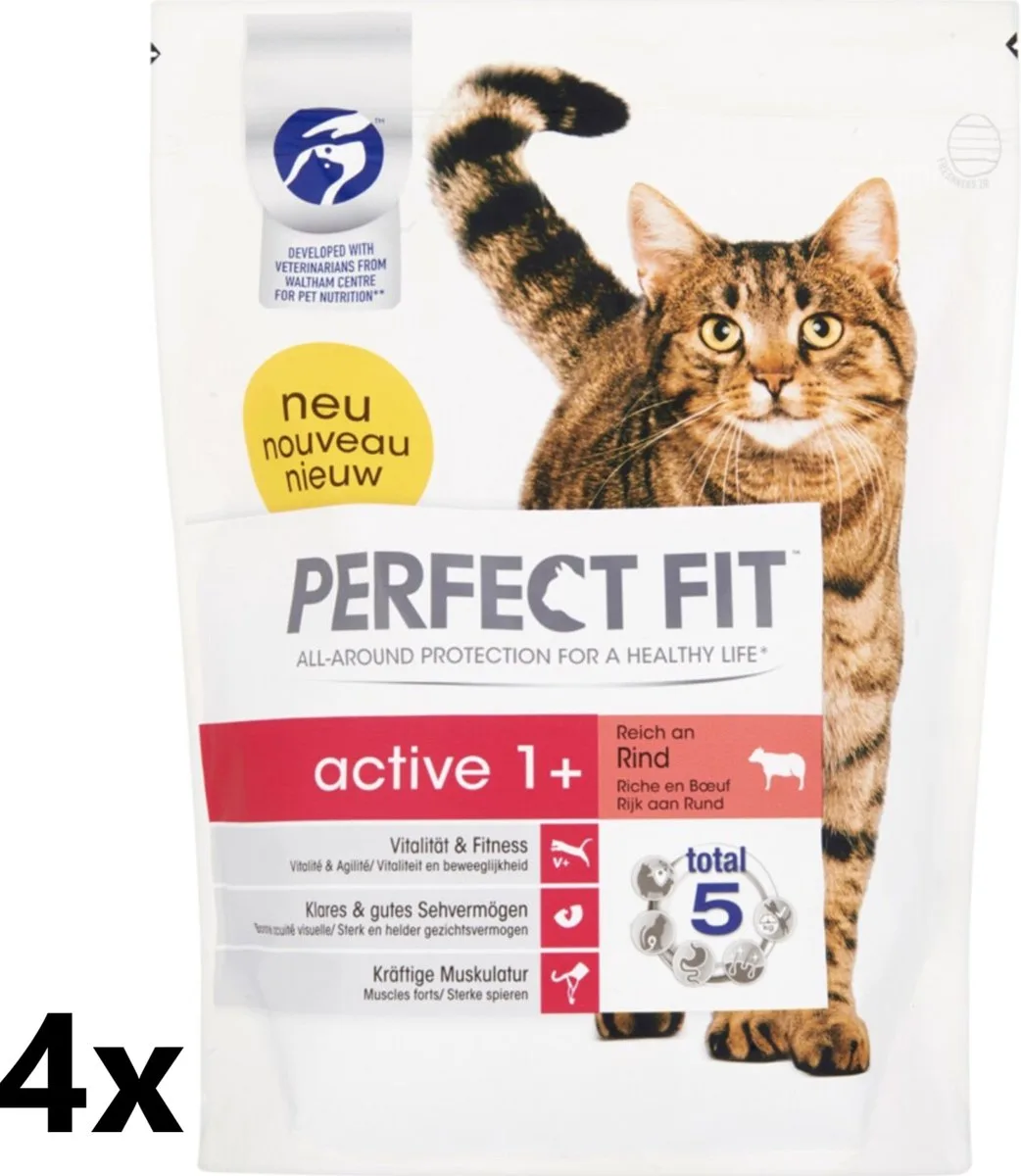 Droogvoer - Active - Rund - 4x750g von Perfect Fit – Produktfoto