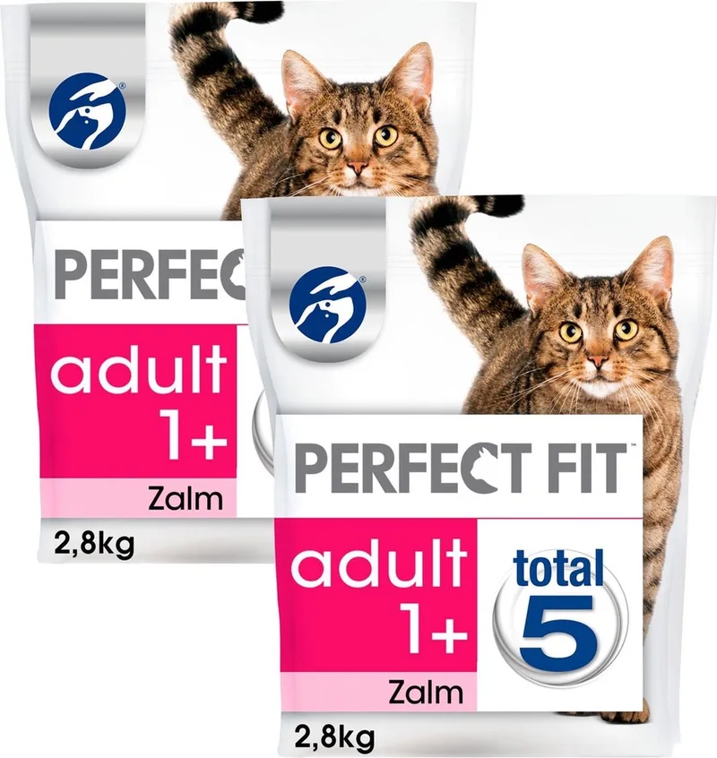 Droogvoer Adult Zalm - Kattenvoer - 2 x 2.8 kg by Perfect Fit – product photo