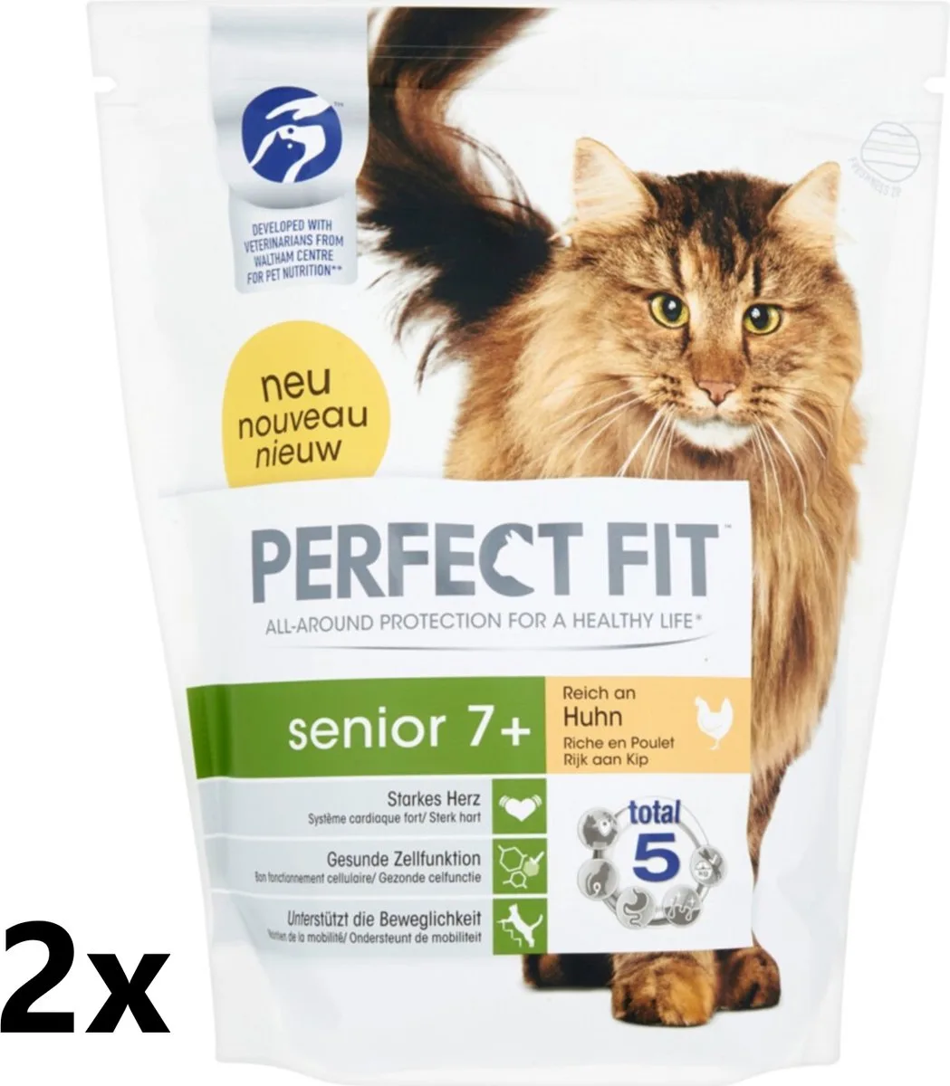 Droogvoer - Senior 7+ Kip - 2x750g van Perfect Fit – productfoto