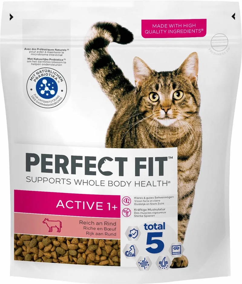 Kat Droog Adult Active Rund - Kattenvoer - 750 g de Perfect Fit – photo produit