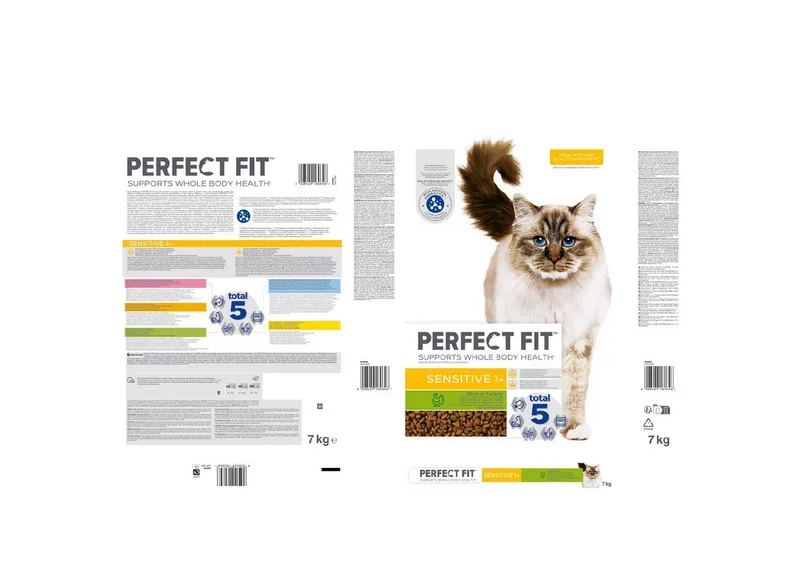 Kattenbrokken - Sensitive Adult - Kalkoen - 7kg de Perfect Fit – photo produit 2 sur 2
