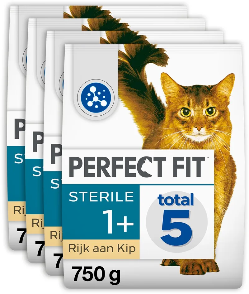 Kattenbrokken - Steriel Adult - Kip - 4x750g de Perfect Fit – photo produit