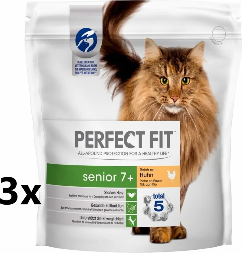 Kattenvoer - Senior Kip - 3x1,4kg von Perfect Fit – Produktfoto