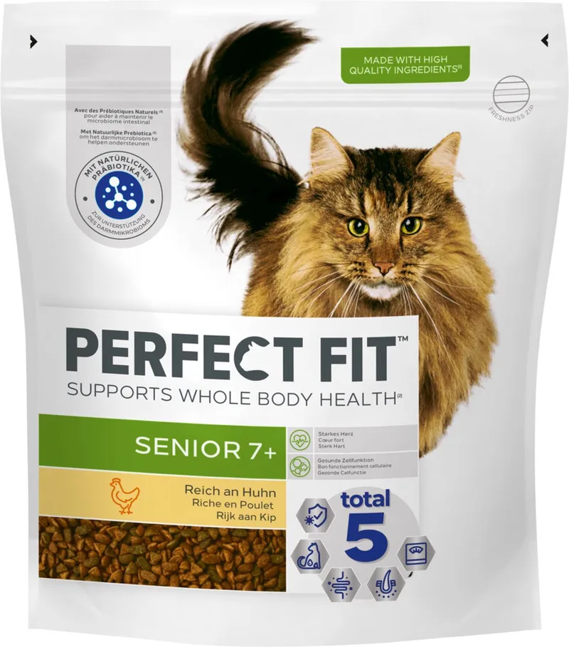 Senior - Kattenbrokken - Kip - 5 x 1.4 kg by Perfect Fit – product photo