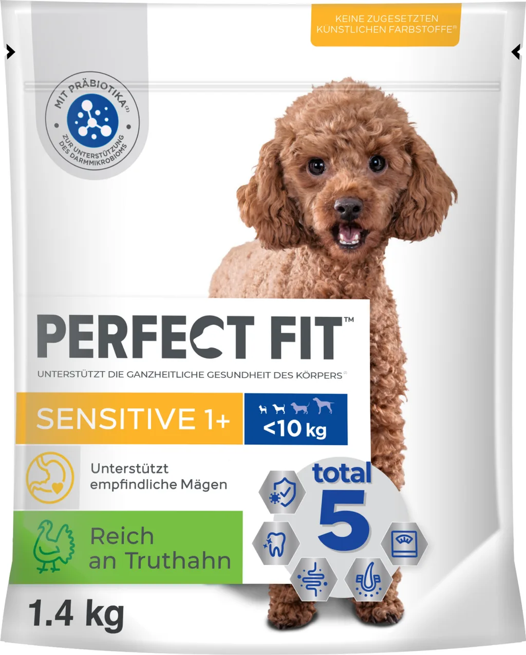 Sensitive Dog 1+ Reich an Truthahn - 1,40 kg från Perfect Fit – produktbild