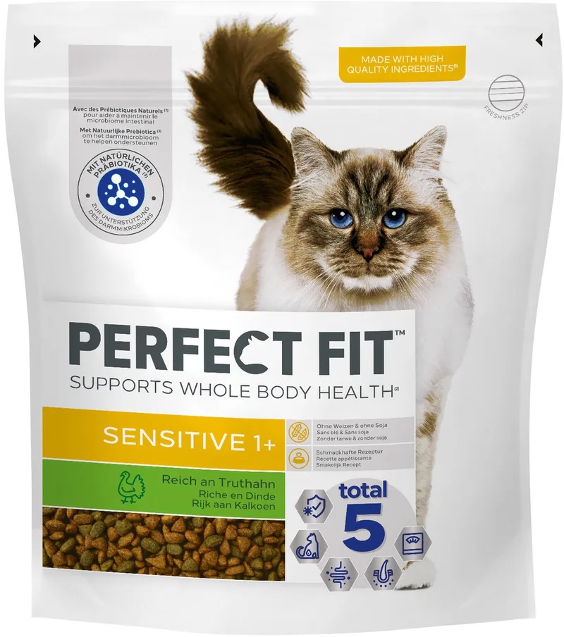Sensitive - Kattenbrokken - Kalkoen - 1.4 kg de Perfect Fit – photo produit