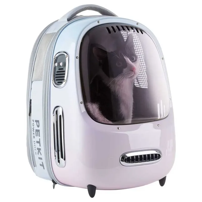 Breezy2 Smart Cat Carrier- Pink de Petkit en Rose – photo produit 2 sur 6