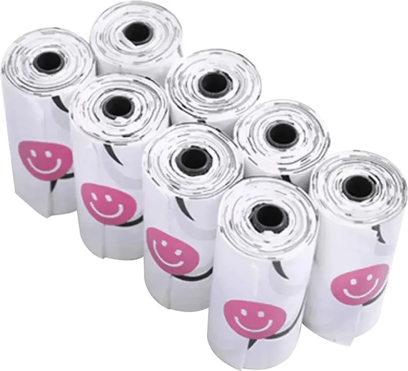 Navul Hondenpoepzakjes 8 rollen - 160 stuks zakjes - Geschikt voor Petkit houder - hondenpoepzakjes - Vuilniszakken met draaggreep - zelfreinigende kattenbakvulling voor Petkit Pura Max en Pura X - kattenbakzakken met trekkoord - duurzaam by Petkit in White – product photo