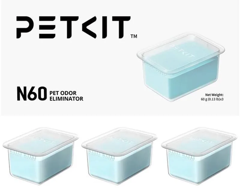 Pet geur verwijderaar N60 - 3 stuks - Automatische kattenbak Purobot Ultra/ Purobot Max Pro de Petkit – photo produit