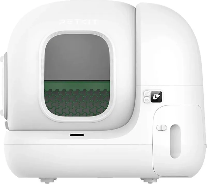 Pura Max 2 Basic - Automatische kattenbak - incl mat, geur verwijderaar en 2 vuilniszakken - geruisloos (35 dB) - Meerdere katten - App control - Dierengezondheid von Petkit in Weiß – Produktfoto