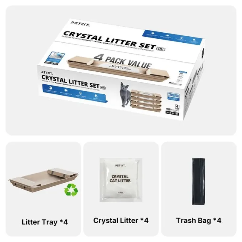 Litière Pour Chat Purobot Crystal Duo 4 Unités de Petkit – photo produit 4 sur 4