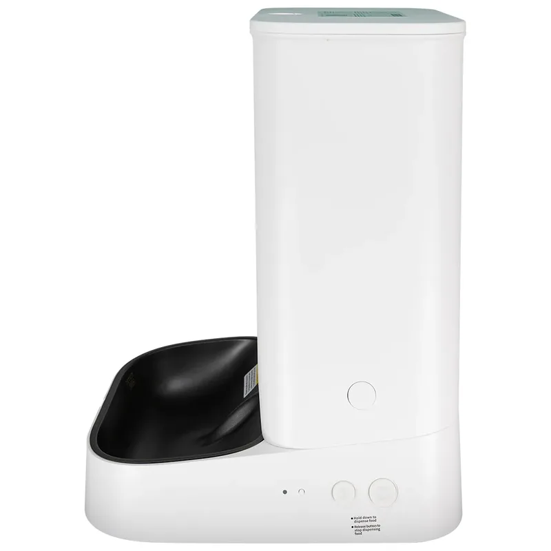YumShare Dual Hopper 2 met camera - Automatische voerbak - 5L - Automatische voerbak voor kat en hond - AI bediening - camera by Petkit in White – product photo 3 of 5