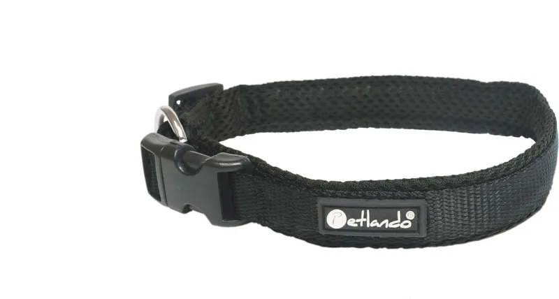 Hondenhalsband Mesh - Klikhalsband - Xxs 30-35x2 Cm von Petlando in Schwarz – Produktfoto