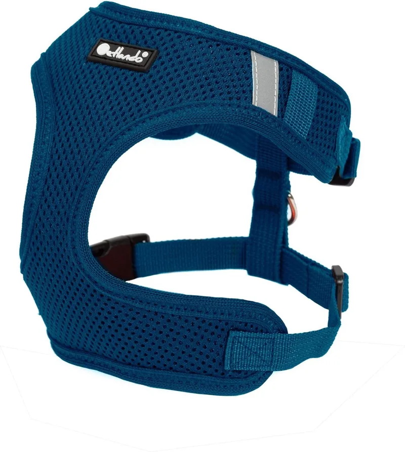 Hondenharnas Mesh Vest - Hondentuig - L 37-44/50-68 Cm von Petlando in Petrol – Produktfoto