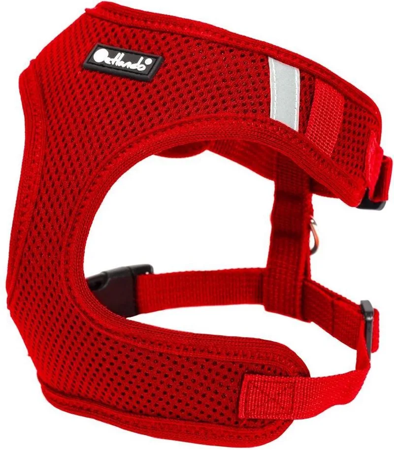 Hondenharnas Mesh Vest - Hondentuig - L 37-44/50-68 Cm von Petlando in Rot – Produktfoto
