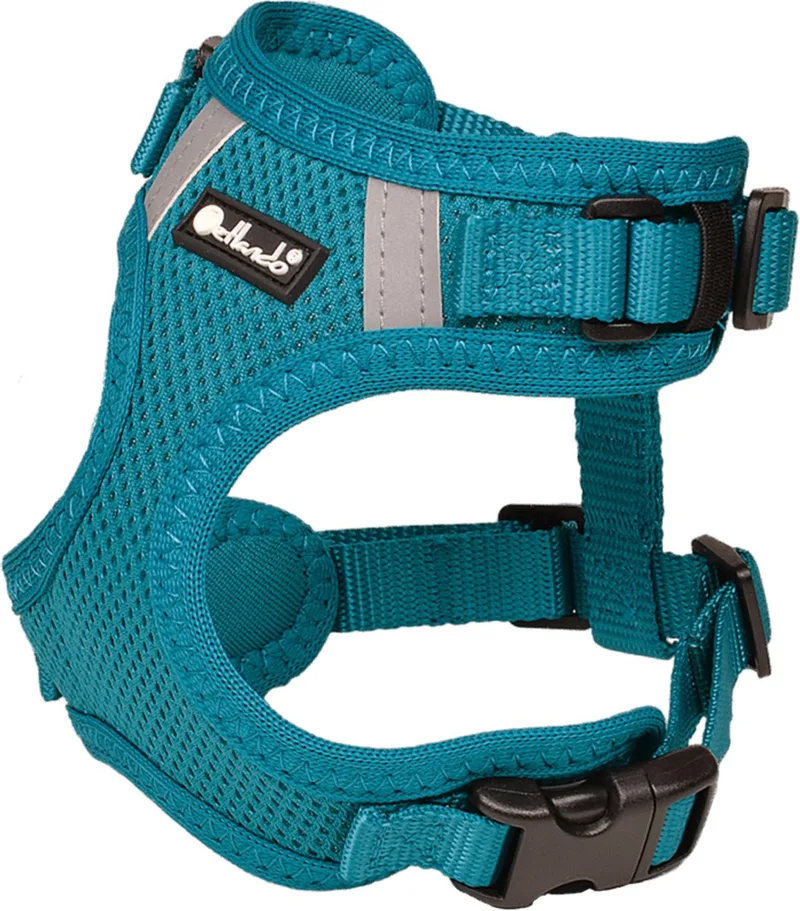 Hondenharnas Mesh Vest - Hondentuig - M 32-37/41-53 Cm by Petlando in Petrol – product photo