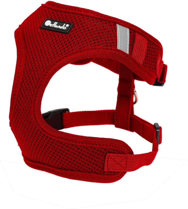 Hondenharnas Mesh Vest - Hondentuig - M 32-37/41-53 Cm de Petlando en Rouge – photo produit