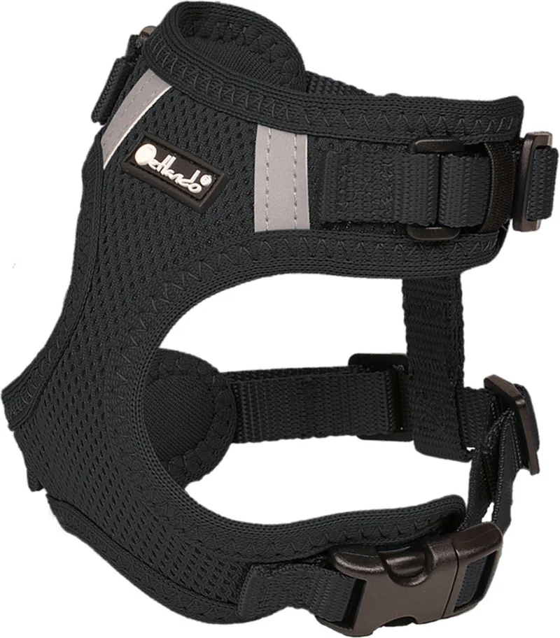 Hondenharnas Mesh Vest - Hondentuig - M 32-37/41-53 Cm by Petlando in Black – product photo