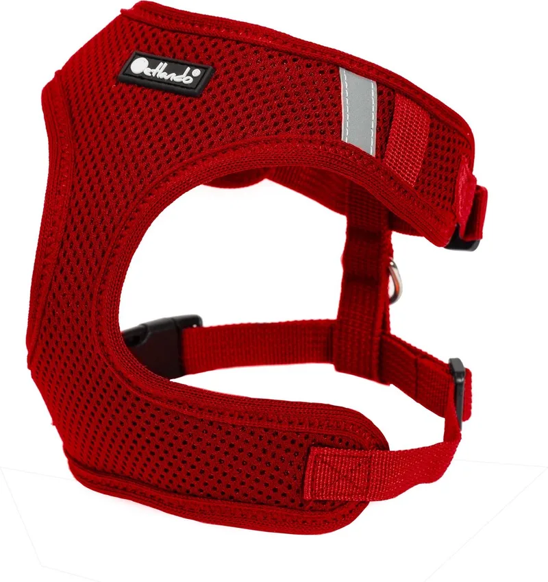 Hondenharnas Mesh Vest - Hondentuig - Xxs 14-18/25-34 Cm de Petlando en Rouge – photo produit