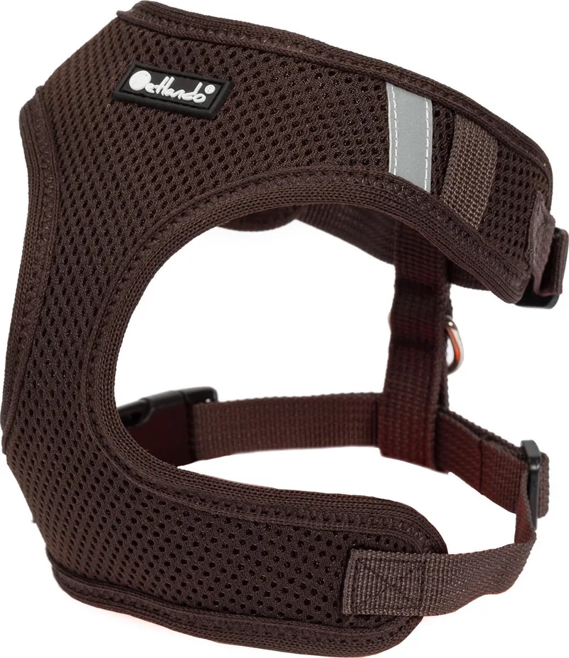 Hondenharnas Mesh Vest Mokka - Hondentuig - Xxs 14-18/25-34 Cm von Petlando in Braun – Produktfoto