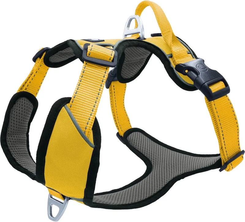 Hondenharnas Outdoor Oker&Grijs - Hondentuig - Xs 38-46 Cm de Petlando en Jaune – photo produit