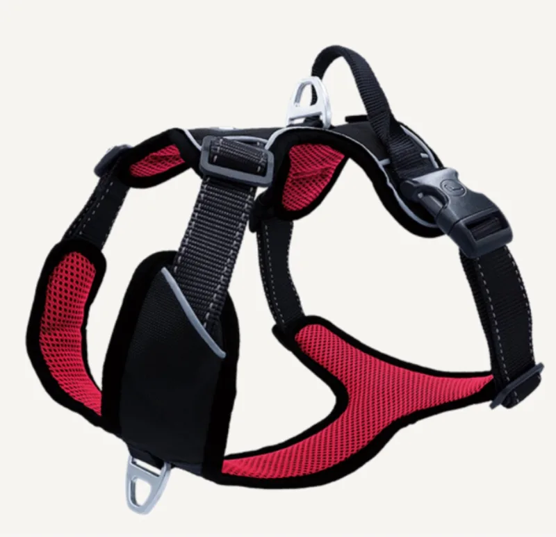 Hondenharnas Outdoor Rood&Zwart - Hondentuig - Xs 38-46 Cm by Petlando in Red – product photo