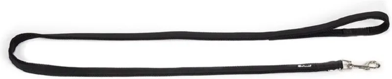 Mesh Leash Hondenlijn - Polyester - Mesh voering - Black - S - Breedte 15 mm - Lengte 140 cm by Petlando in Black – product photo