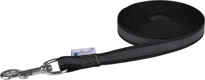 Sleeplijn Anti-Slip - Hondenriem - 1500x2 cm von Petlando in Schwarz – Produktfoto