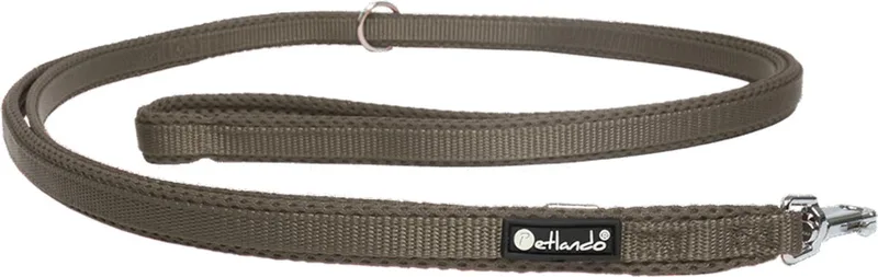 Trainingslijn Mesh - Hondenriem - 230x1.5 cm by Petlando in Mokka – product photo