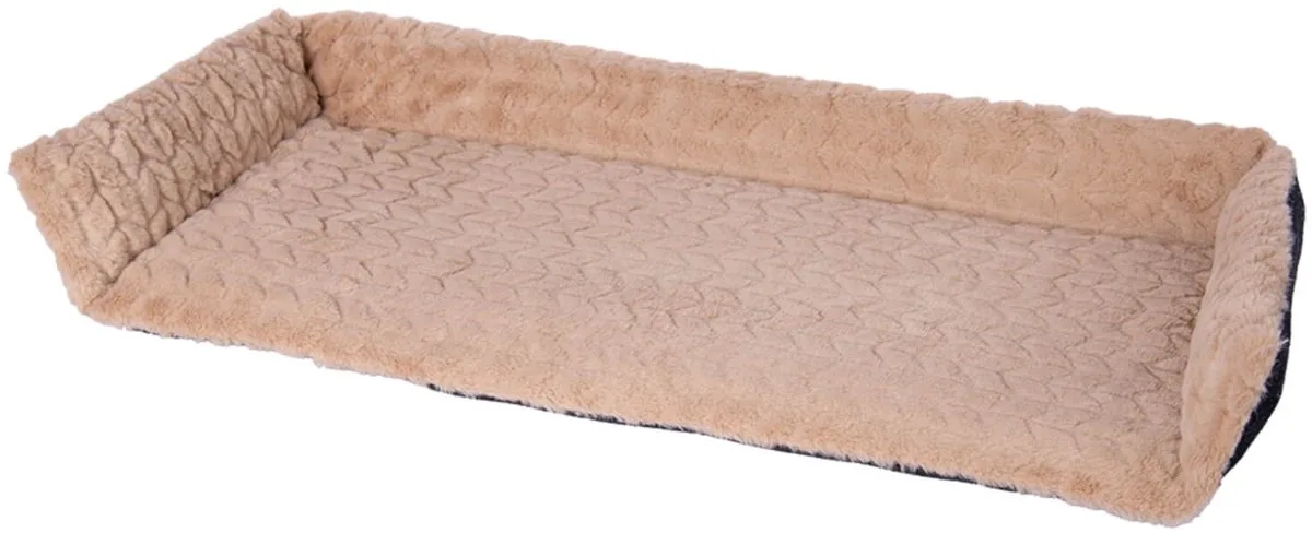 Vensterbank kussen met rand - kleur Waves fra Petlando i Cappuccino beige – produktbillede