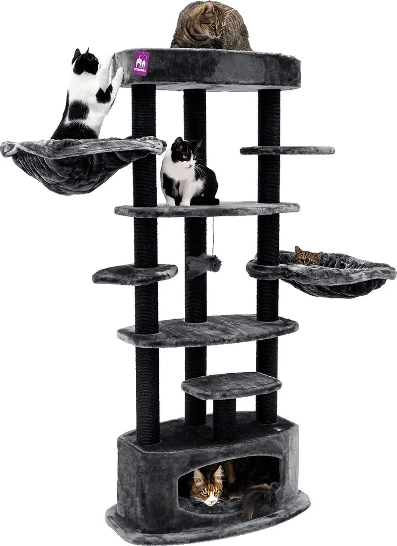 Alexandra 177 Krabpaal - XXL Model - Met 2 Hangmatten by Petrebels in Pepper – product photo