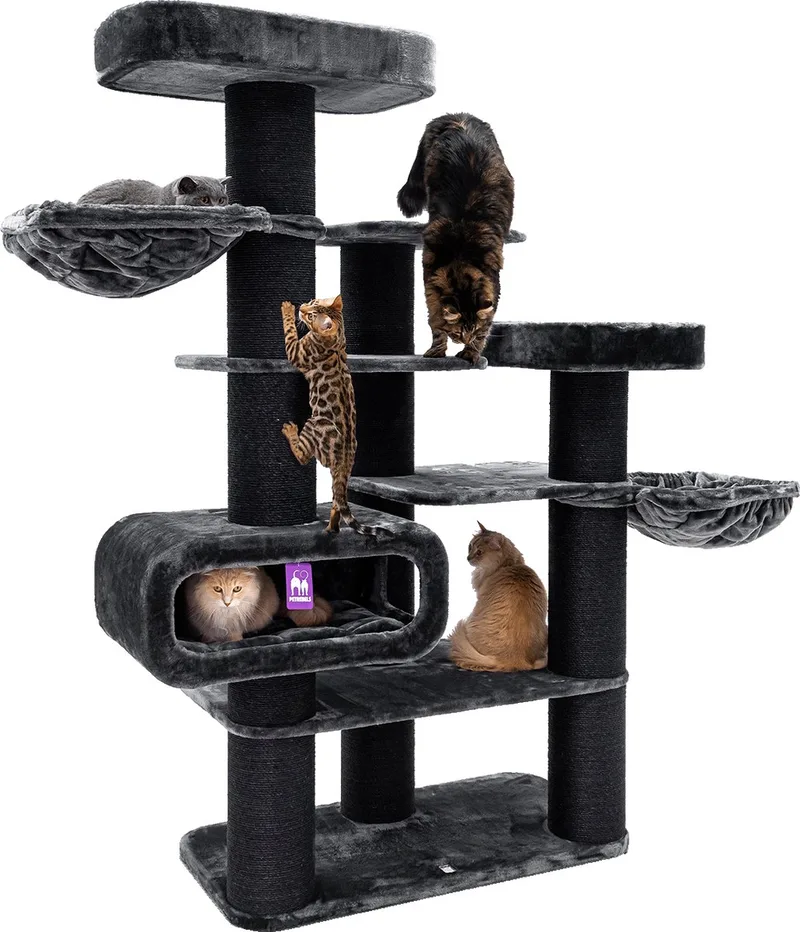 Bengal 199 Krabpaal XXL - Voor Grote Katten - 20 cm Dikke Stammen by Petrebels in Pepper – product photo